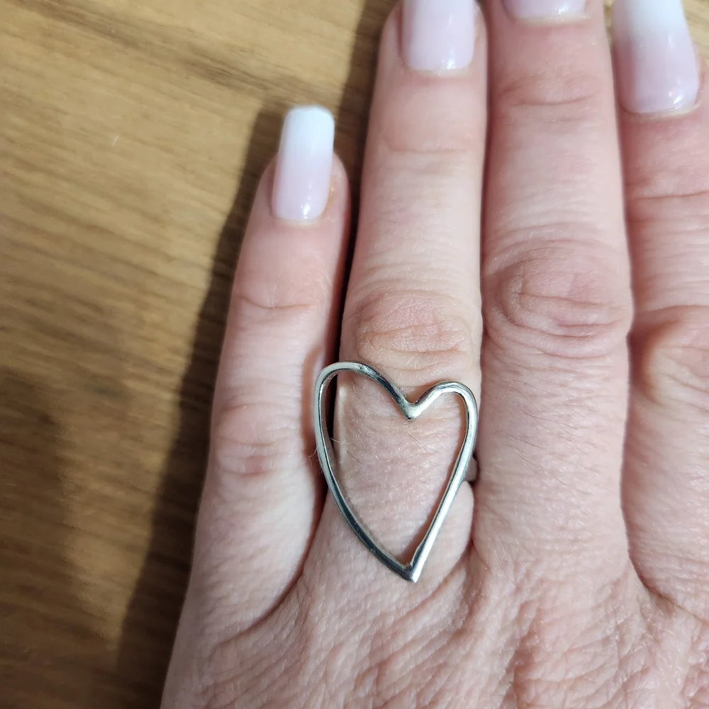 Silver Heart Ring